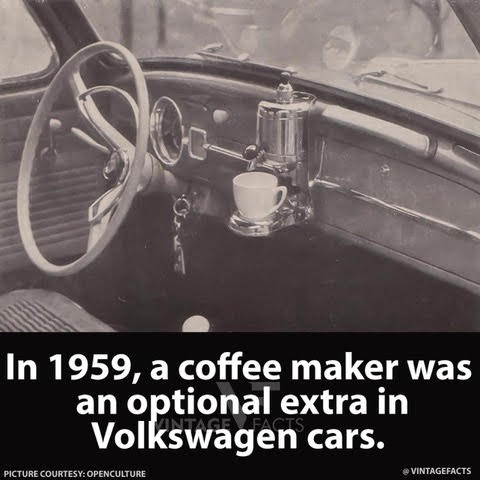 Car, Coffee Maker -- Optional Extra in Volkswagens (1959)