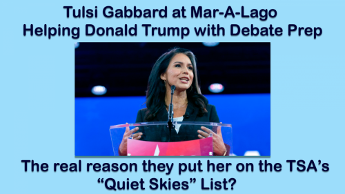Tulsi and Trump Debate Prep
