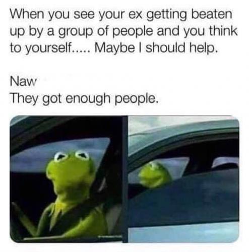 Your ex - Getting beaten