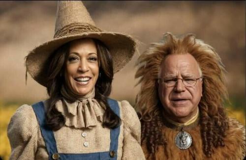 Kamala Harris, Tampon Timmy -- Wizard of Oz (Dorothy, Cowardly Lion)