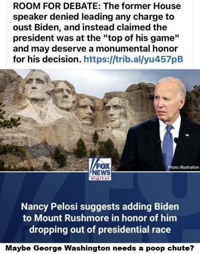 Maybe George Washington needs a poop chute