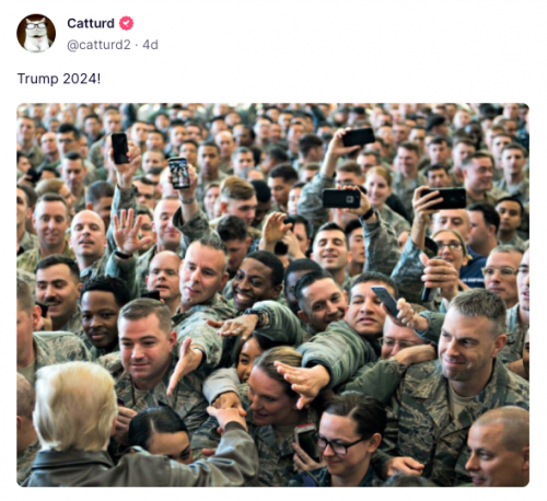 Trump, USA, Military -- Troops Love Trump