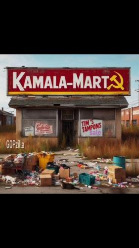 Kamala Mart, Litter Trash -- Communist, Wasteland, Pollution, California, Illegal Immigration, Sanctuary City