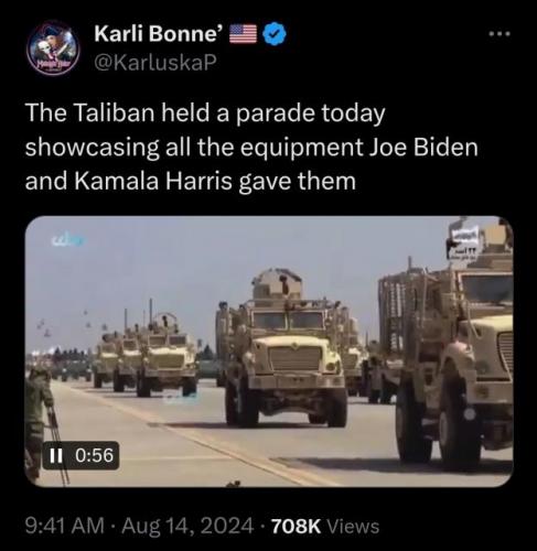 Taliban Parade tweet