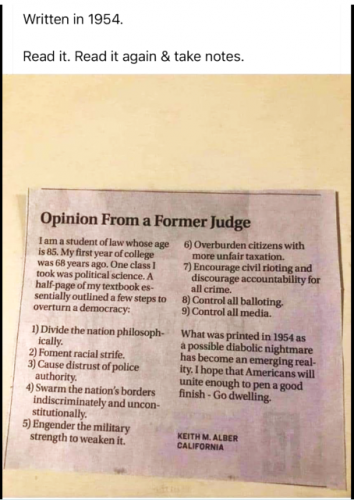 How To Overturn a Democracy (1954) -- Former Judge, 1st Year in College