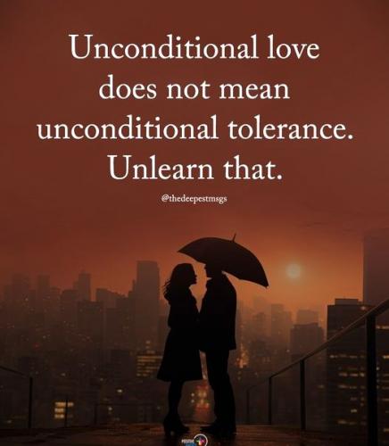 082724 - Unconditional love vs tolerance