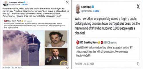 KamalaHarrisGivesPleaDealTo911MastermindButNotJan6ProtestersRottingInPrison