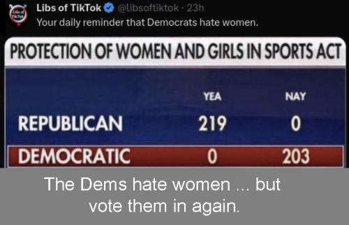 dems hate women
