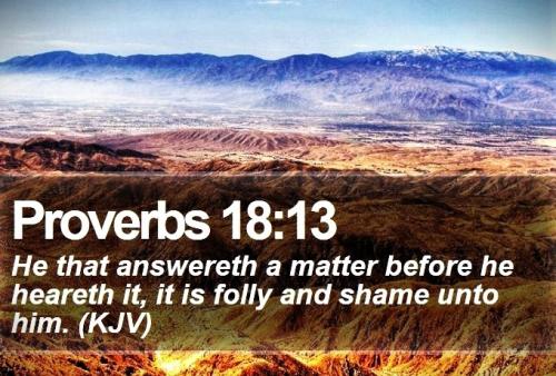 081324 - He that speaketh Proverbs 18-13