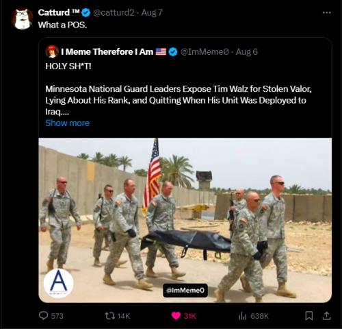 Tim Walz ~Stolen Valor~
