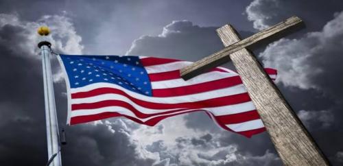 Flag - With cross 2