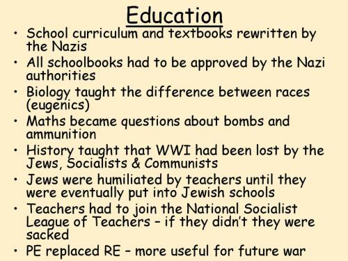 HITLER EDUCANION