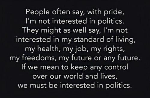 interested in politics