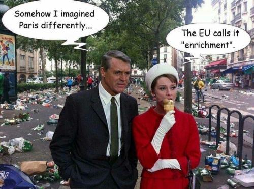 Cary Grant, Audrey Hepburn -- Paris 'Enrichment'