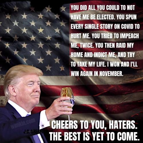 TRUMP CHEERS