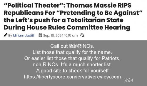 Massie on RINOs