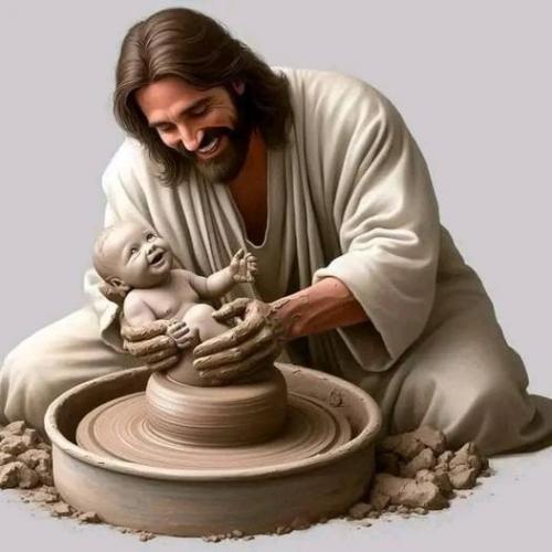 At God's hands