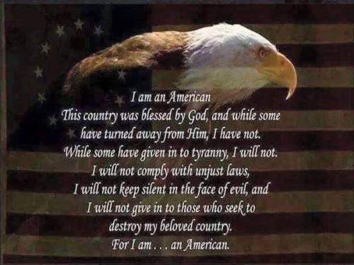 American - This country was blessed by God