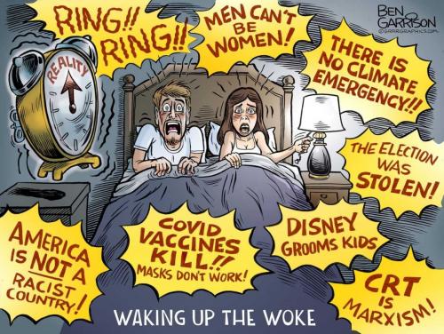 waking up