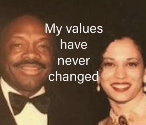 kamala's values don't change