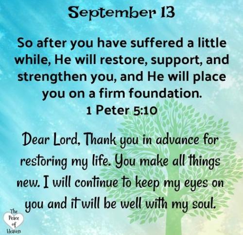 091324 - Restoring life - 1 Peter 5-10