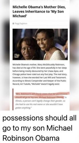 MICHAEL RONINSON OBAMA  TS