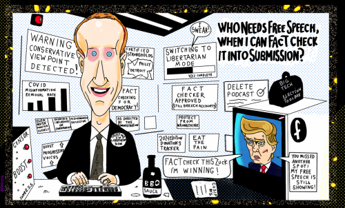 mark zuckerberg political cartoon meta facebook