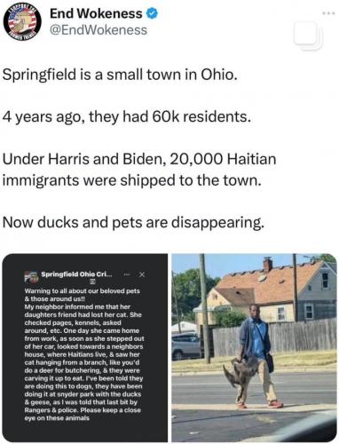 Eating pets like savages