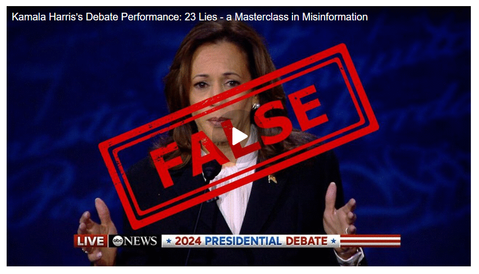 Liar Liar revisited Kamala Harris’s Debate Performance
