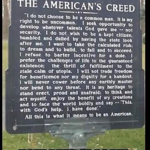 American's Creed, The