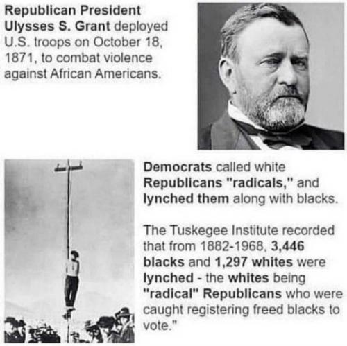 Racism, WOKE, Democrat -- President Grant