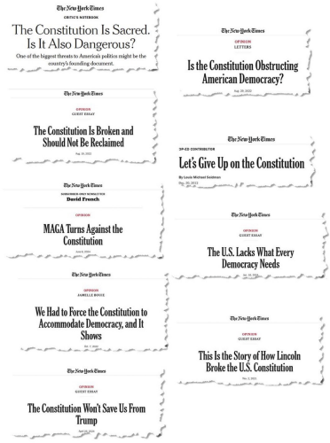 TRUMP CONSTITUTION THREAT