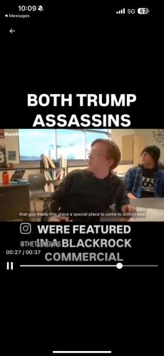 Trump Assassination Attempt, Thomas Matthew Crooks (BlackRock Commercial Ad) Butler Farm Show, Butler, PA (7-13-2024)