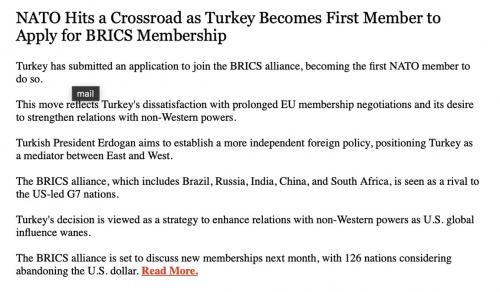 Turkey flushes NATO