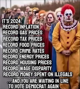 BIDEN MISERY INDEX CLOWNS