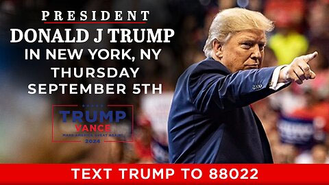 Trump in New York September 5th 2024
