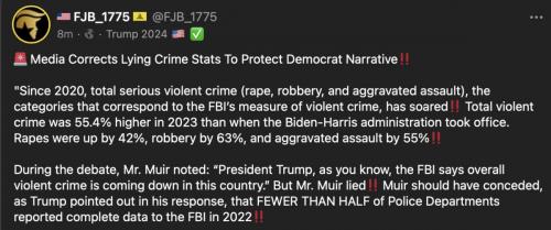 MSM lie crime