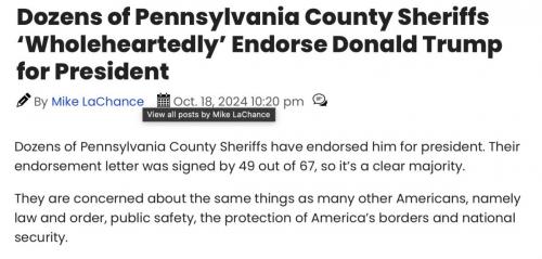 PA sheriffs