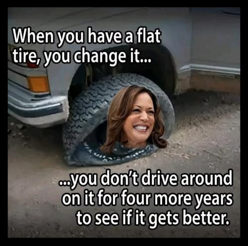 When you have a blowout you change it