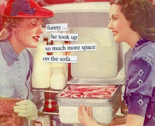 Funny - Husband sliced up and refrigerated