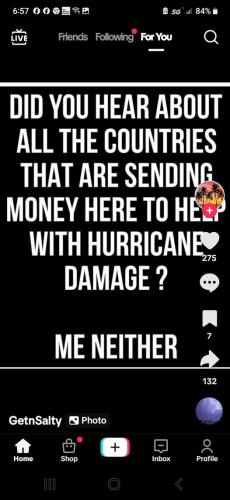 Hurrican relief