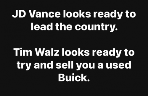 JD Vance vs. Tim Walz -- Lead the Country, Car Salesmen to Sell a Used Buick