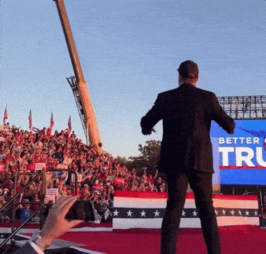 Elon Musk at Trump Rally 2024 [GIF]