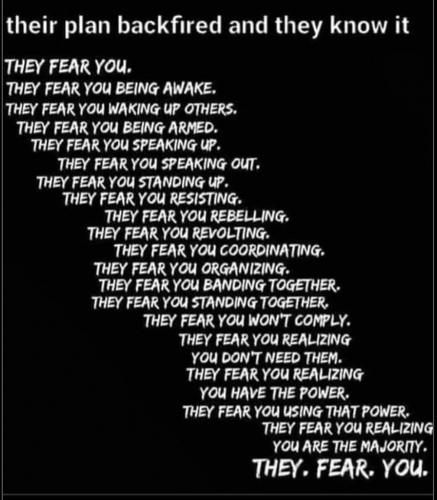 they fear you