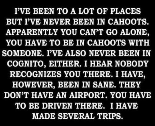 In cahoots - In sane