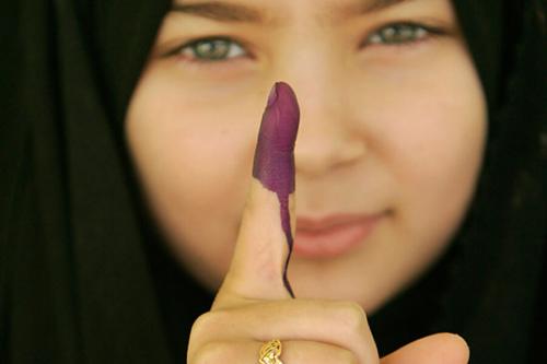 IRAQ BLUE FINGER
