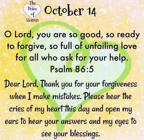 101424 - Unfailing love & forgiveness; Ps 86-5