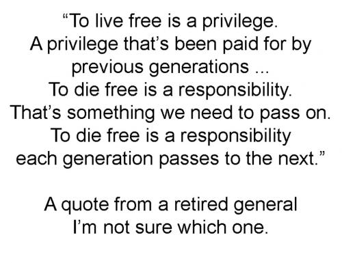 to die free
