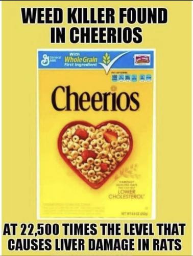 cheerios weed killer