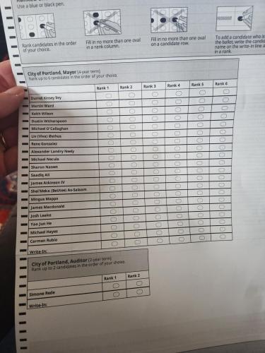 Portland Ballot 2